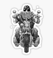 A Man With Harley Davidson Sticker
