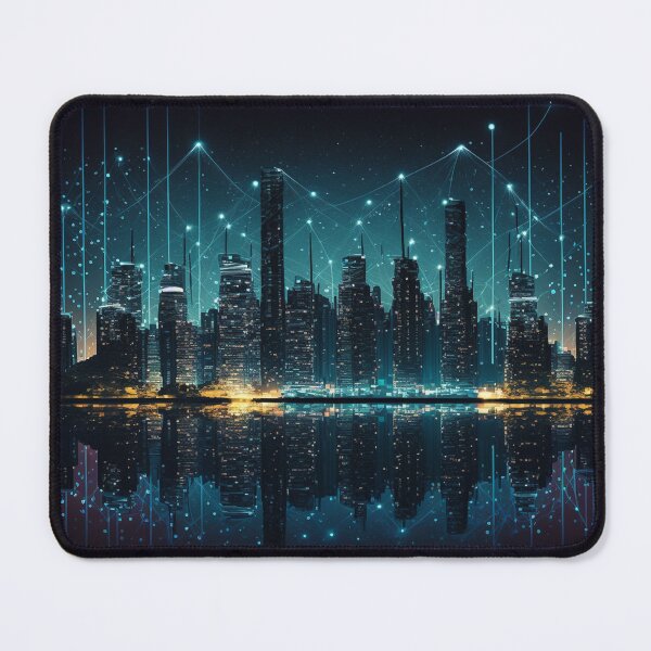 Item preview, Connected Horizons: Smart Grid City Skyline designed and sold by Visual Foundry.