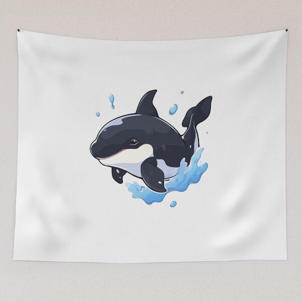 Item preview, Cute Orca Team Gladis Killer Whale designed and sold by CozyKawaiiArt.