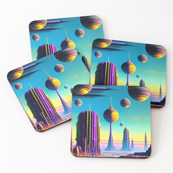 Item preview, Psychedelic Cyberpunk Alien Dreamscapes 134  designed and sold by Benito Del Ray.