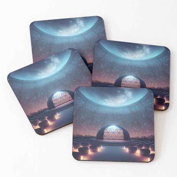 Item preview, Luminous Serenity: Glowing Meditation Hall Under Moonlight designed and sold by Visual Foundry.