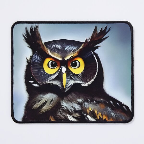 Item preview, Charcoal Black Owl, Ai Generated Art  designed and sold by ACC .
