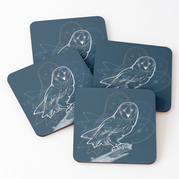 Item preview, Multicolor barn owl designed and sold by bettafish-sheba.