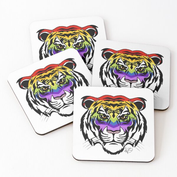 Item preview, Pride tiger face  designed and sold by Pittstop.