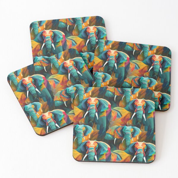 Item preview, Colorful Elephant Print designed and sold by ComerPrintCo.