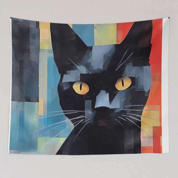 Item preview, Watercolor colored cat10 designed and sold by UnaWu533.