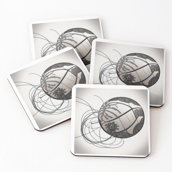 Item preview, An inflatable basketball kicking through the air, stuck to the ground by wires designed and sold by ac-virtualshop.