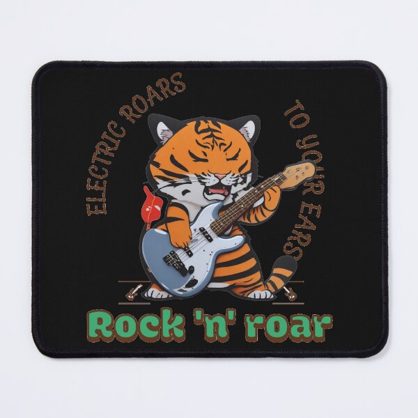 Item preview, Rock n Roar, wild tiger rocking electric guitar designed and sold by The Animal Stuff.