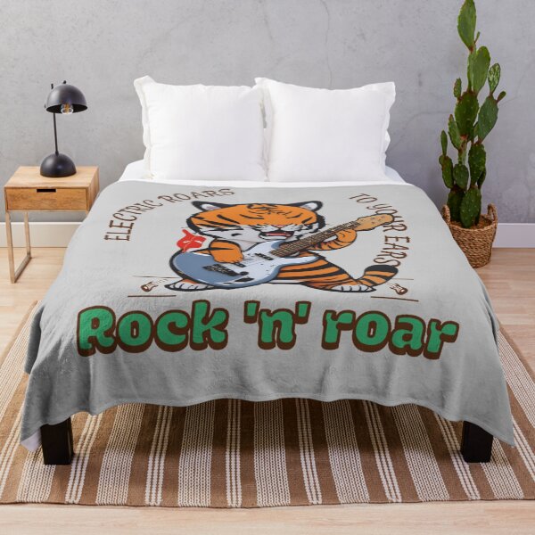 Item preview, Rock n Roar, wild tiger rocking electric guitar designed and sold by The Animal Stuff.