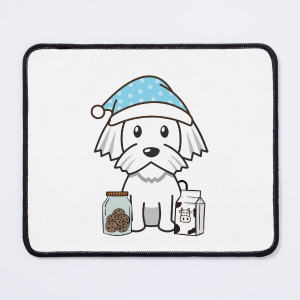 Item preview, Funny white Dog is having a midnight snack designed and sold by Pet Station.