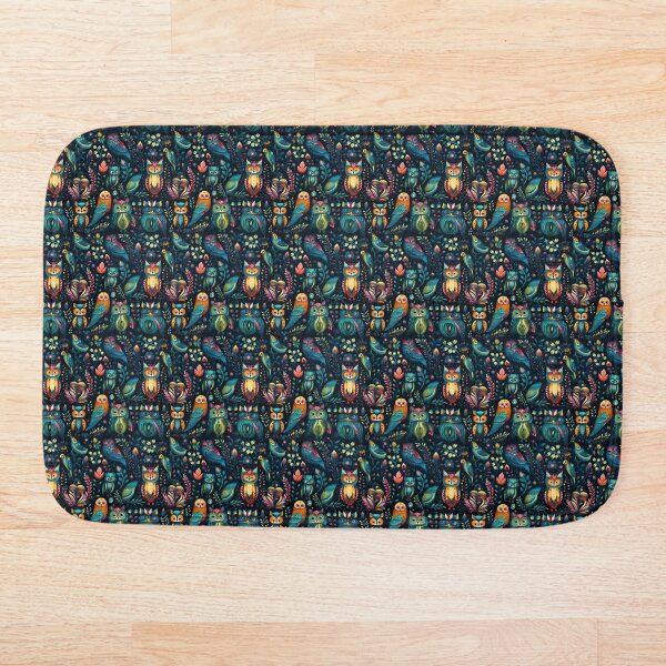 Item preview, Colorful Owl Print designed and sold by ComerPrintCo.