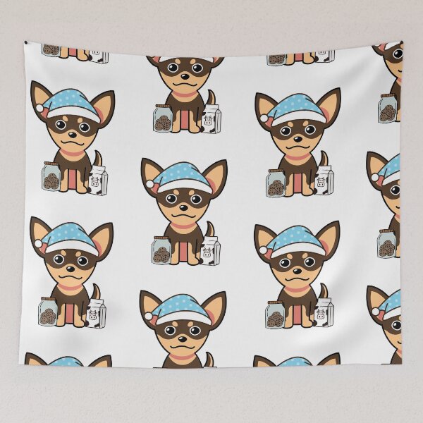 Item preview, Cute Small Dog is having a midnight snack designed and sold by Pet Station.