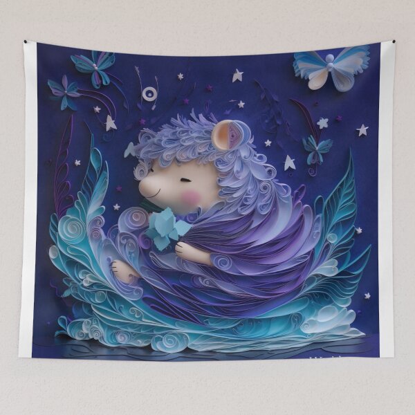 Item preview, Cute cartoon mermaid in the sea. Fantasy illustration for children. designed and sold by aiphotosart.