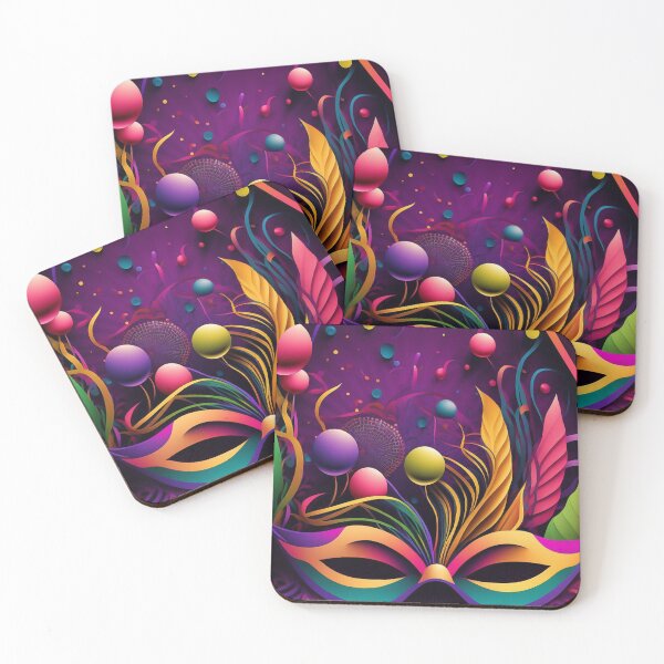 Item preview, Enigmatic Elegance: Colorful Venetian Mask Tapestry designed and sold by Visual Foundry.