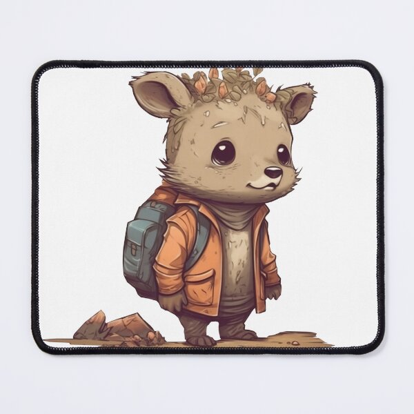Item preview, Cute deer in post-apocalypse designed and sold by Lexa Pix.