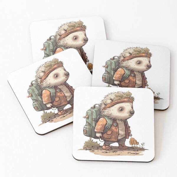 Item preview, Cute hedgehog in post-apocalypse designed and sold by Lexa Pix.