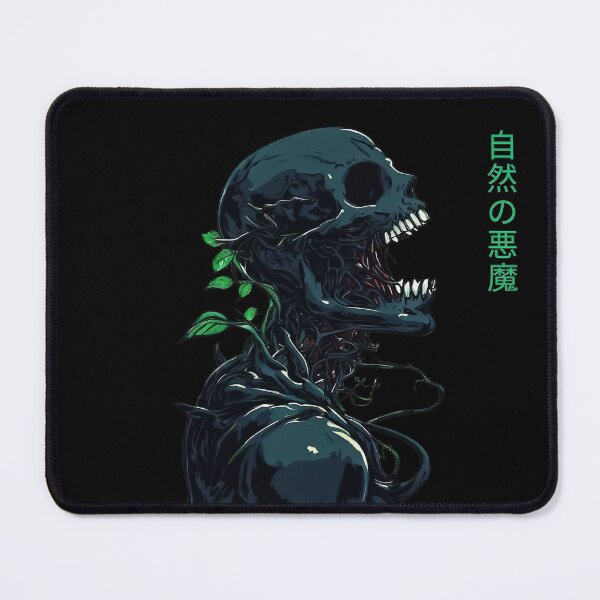 Item preview, Spooky Retro nature plant vine skeleton skull vaporwave designed and sold by TomFrontierArt.