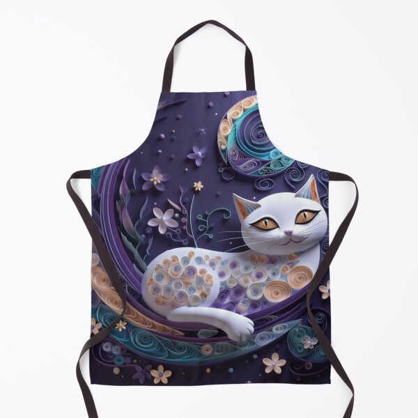Item preview, Cute cat on the moon with flowers. Colorful background. designed and sold by aiphotosart.