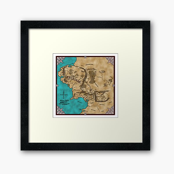 Beleriand and Lands to the North  Silmarillion map, Middle earth map,  Tolkien art