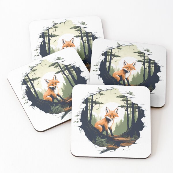 Item preview, Fox in the wild forest designed and sold by DaliusD.