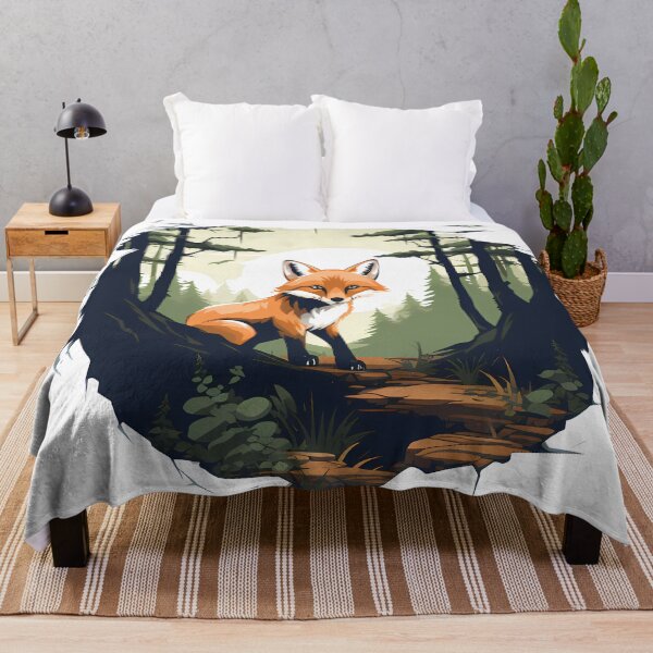 Item preview, Fox in the wild forest designed and sold by DaliusD.