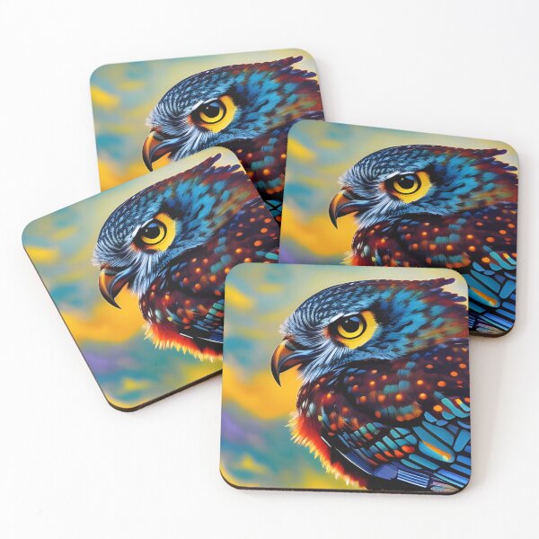 Item preview, Small Blue Owl, Ai Generated Art  designed and sold by ACC .