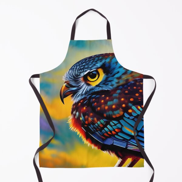 Item preview, Small Blue Owl, Ai Generated Art designed and sold by ACC .