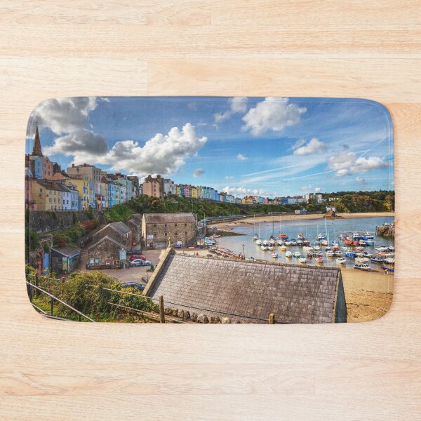Item preview, Dramatic Sky Over Tenby Harbour And Town designed and sold by Paul Thompson Photography.