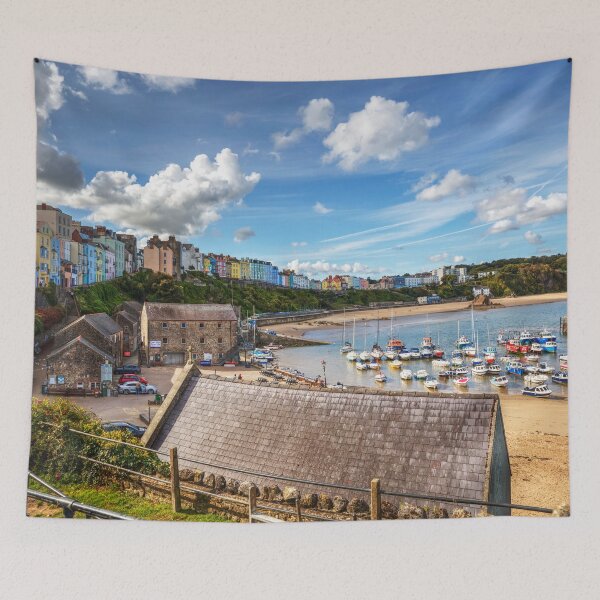 Item preview, Dramatic Sky Over Tenby Harbour And Town designed and sold by Paul Thompson Photography.