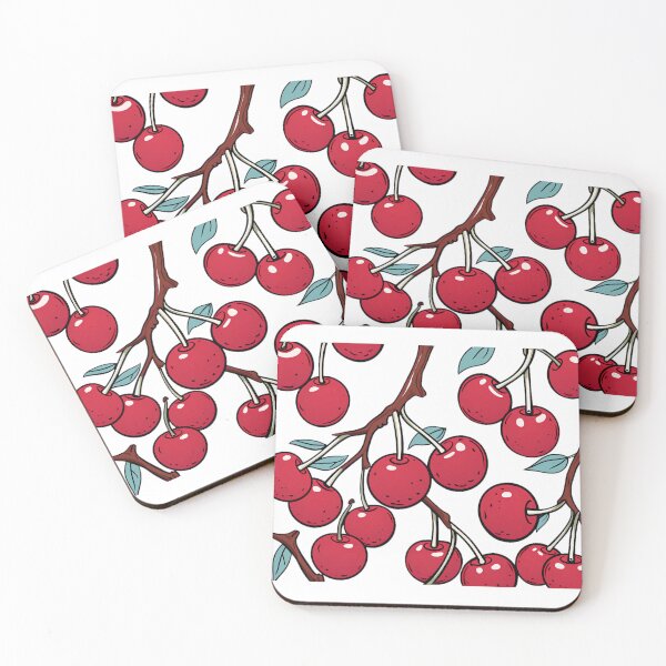 Item preview, Cherries In Transparent Background designed and sold by raviolli000.