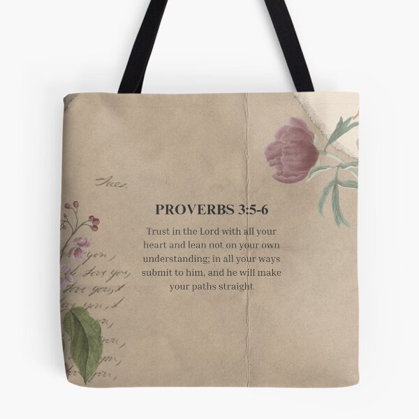 Item preview, Proverbs 3 verse 5-6 Bible verse designed and sold by TeesStorefront.