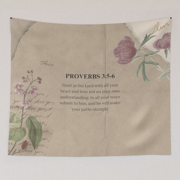 Item preview, Proverbs 3 verse 5-6 Bible verse designed and sold by TeesStorefront.