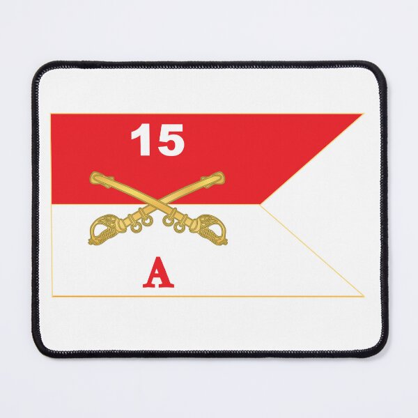 Artikelvorschau, Armee - Alpha - Eine Truppe - 15. Kavallerie Guidon X 300 entworfen und verkauft von Military Insignia Products.
