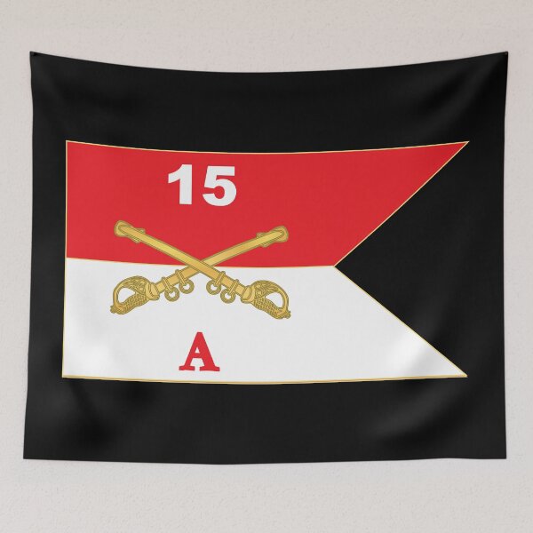 Item preview, Army - Alpha - A Troop - 15th Cavalry Guidon X 300 designed and sold by Military Insignia Products.