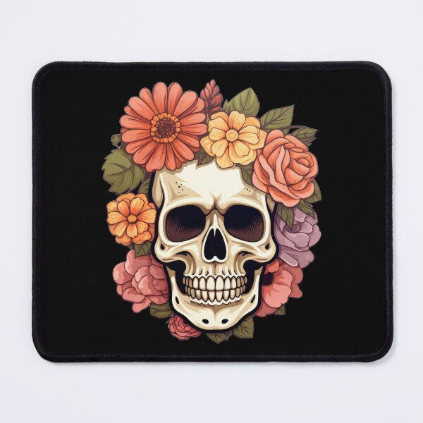 Item preview, Flowery skull designed and sold by art-shop-by-Kat.