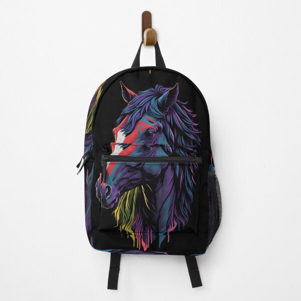 Item preview, Graffiti style portrait of a colourful horse head designed and sold by ZanyPaintbrush.