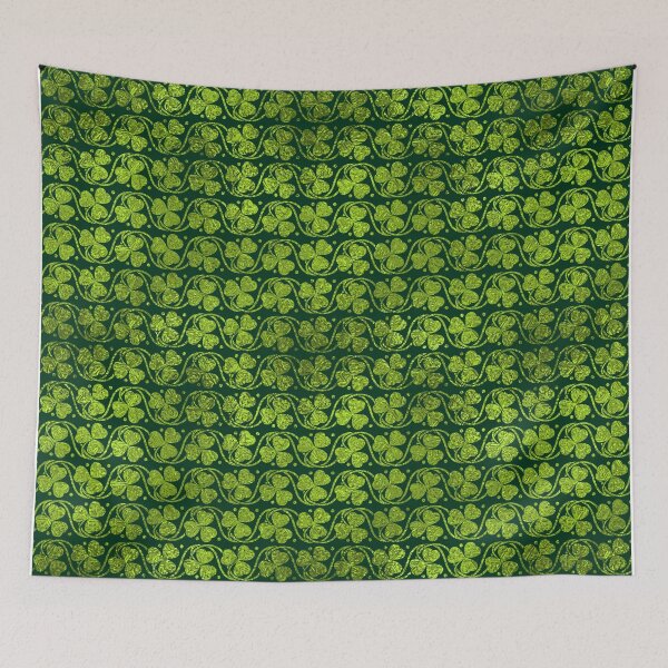 Item preview, Irish Shamrock -Clover Green Glitter pattern designed and sold by k9printart.