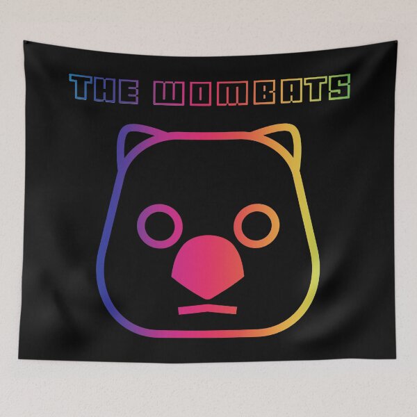 Item preview, The Wombats Rainbow Logo Apparel and Accessories  designed and sold by Indiesigns.