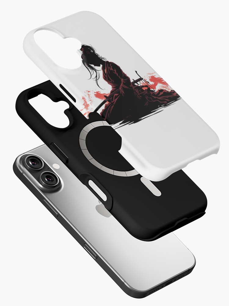 Thumbnail 2 of 4, iPhone Case, samurai girl designed and sold by A3JArtworks.