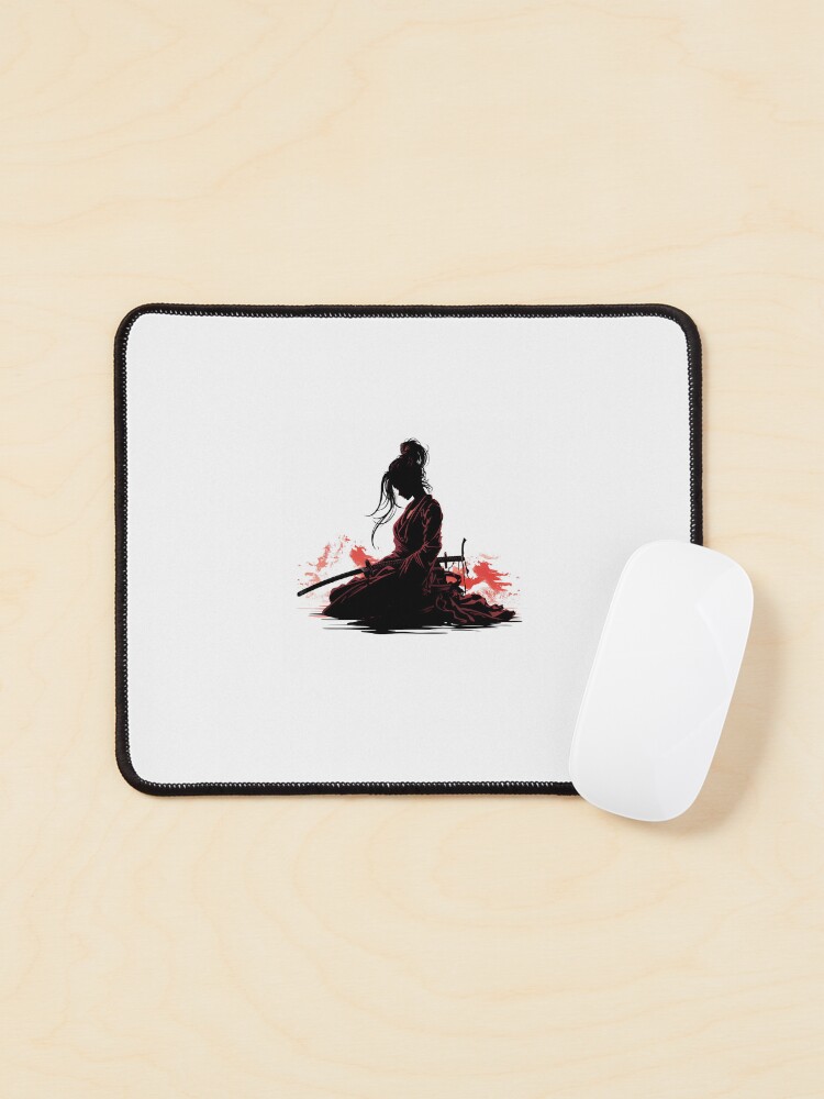 Thumbnail 1 of 5, Mouse Pad, samurai girl designed and sold by A3JArtworks.
