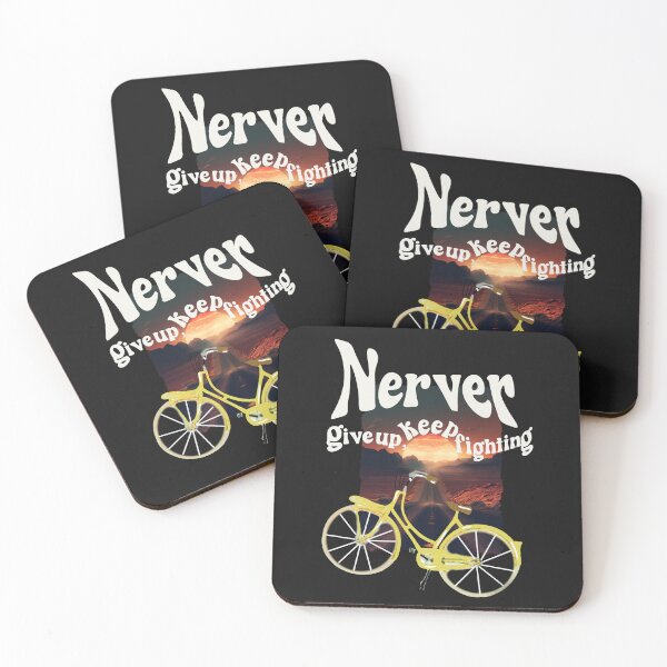 Item preview, never give up, keep fighting designed and sold by psychedelic-Rio.