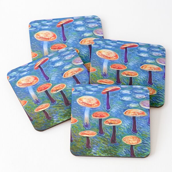 Item preview, Mushrooms in the style of famous art No. 11 designed and sold by CRAFTER-MEDIA.
