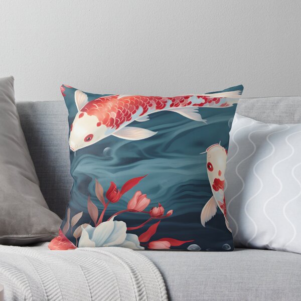 Item preview, Koi Fish Pond Illustration - Japanese style designed and sold by samuelpinzon.