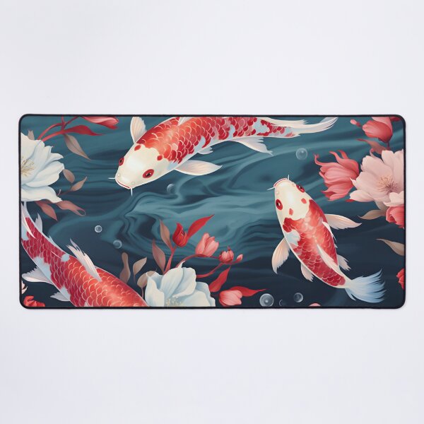 Item preview, Koi Fish Pond Illustration - Japanese style designed and sold by samuelpinzon.