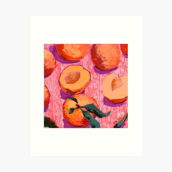 Item preview, Peaches on Pink Background designed and sold by AMOpainting.