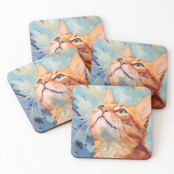 Item preview, Watercolor colored cat18 designed and sold by UnaWu533.