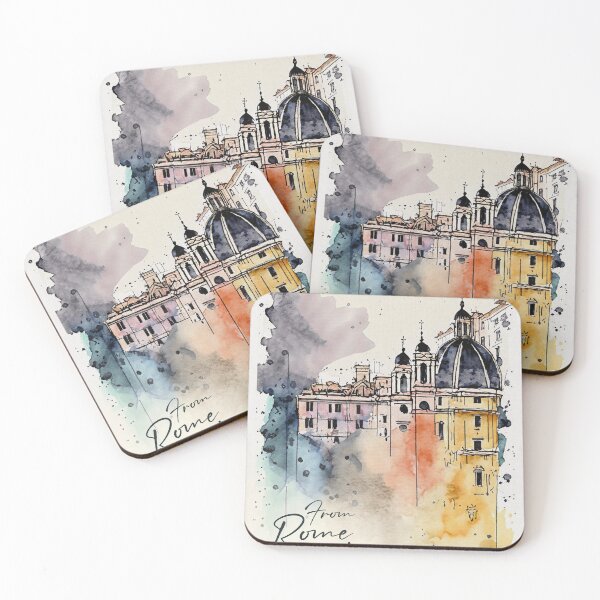 Item preview, Rome Basilica - Cities and Places - Watercolor Collection designed and sold by monkeybusiness.pt.