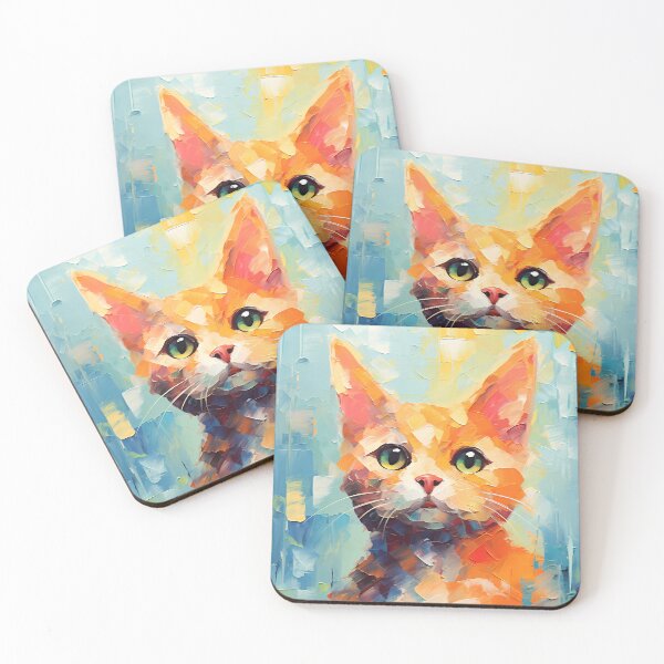 Item preview, Watercolor colored cat20 designed and sold by UnaWu533.
