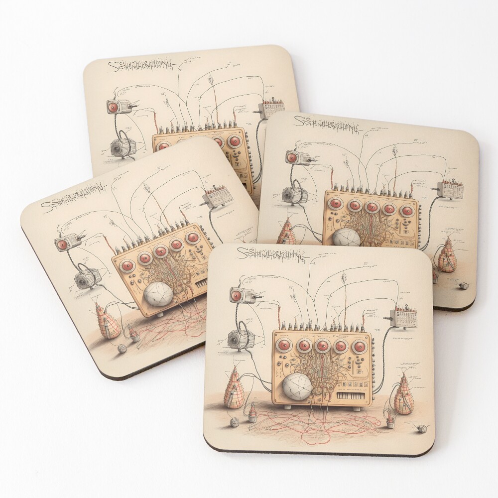 Item preview, Coasters (Set of 4) designed and sold by BlueRoadX.