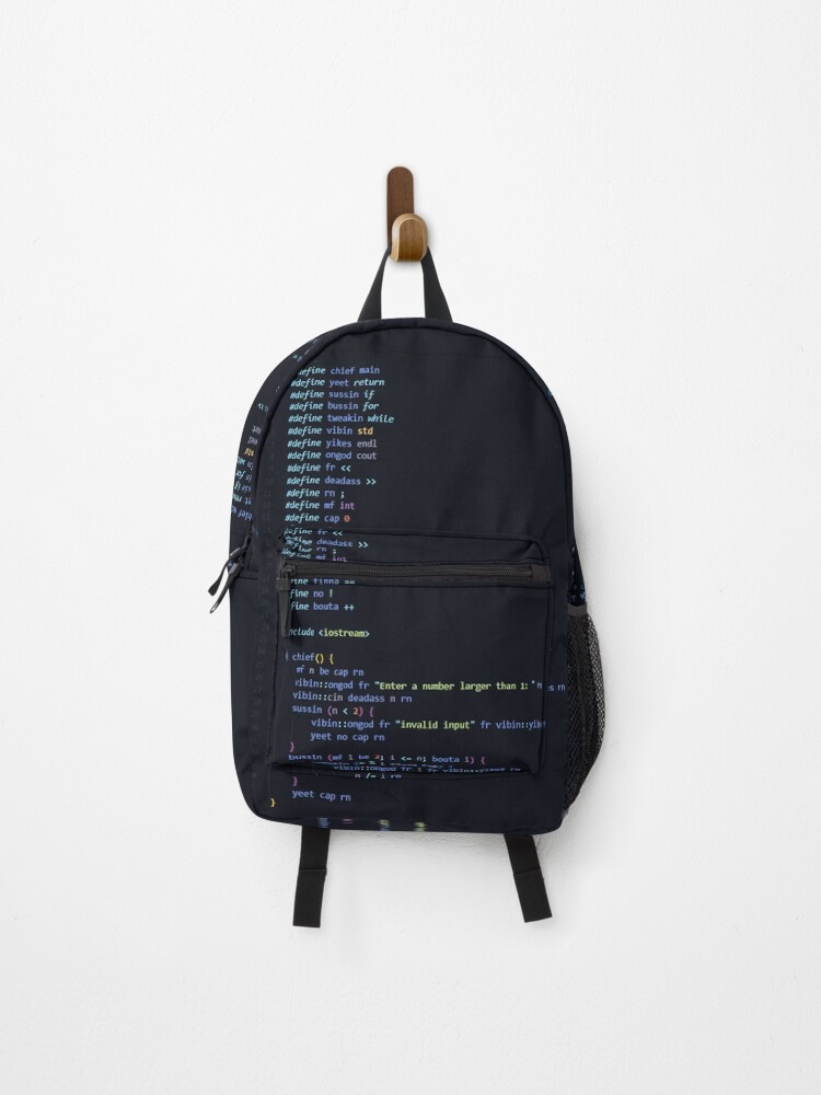 Thumbnail 1 of 3, Backpack, yeet.cpp designed and sold by NerdHut.